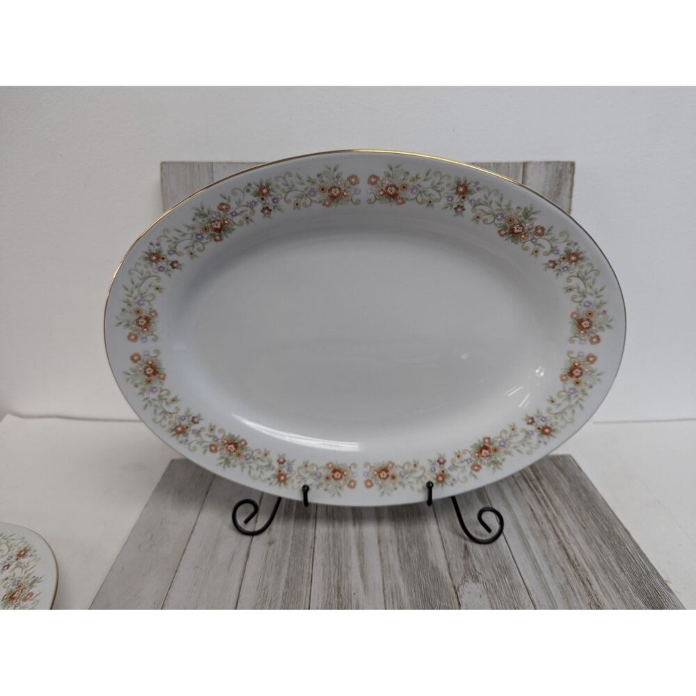 International Brighton Collection Claridge 8302 Porcelain Serving Platter 14"